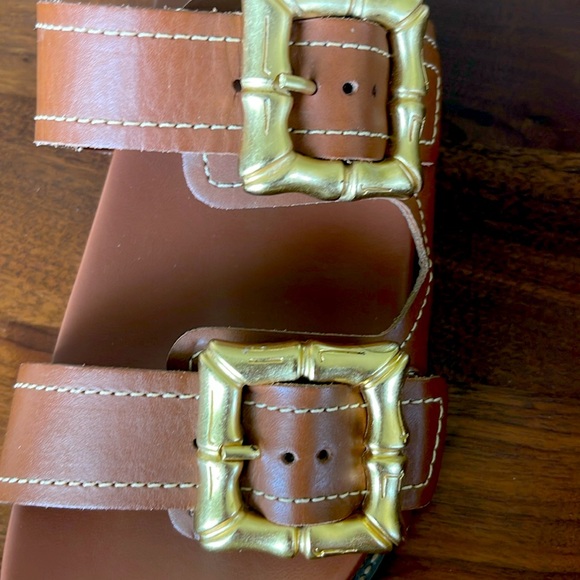 SCHUTZ Enola Slide Sandal in New Wood - Picture 3 of 5